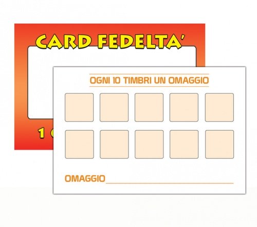 Tessere da compilare per offerte (10x1)